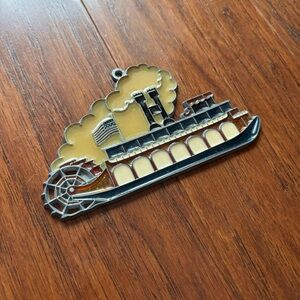 🌈 Vintage Steamboat Enamel Pendant - 5.5IN x 3IN